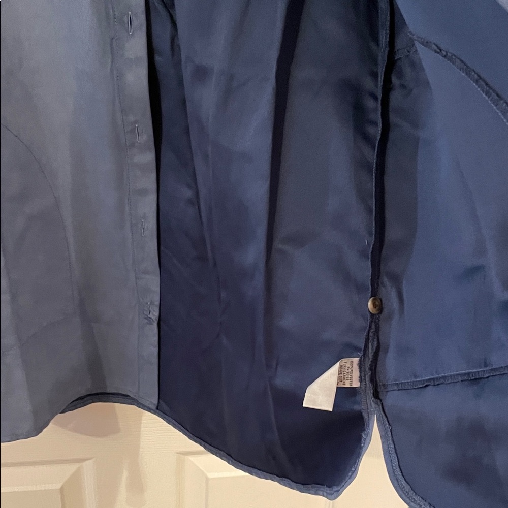 Joan Rivers Blue Button-Up Shirt - Picture 7 of 7